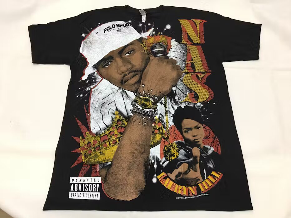 Backstockco NAS Lauryn Hill If I Ruled the World Tee Large